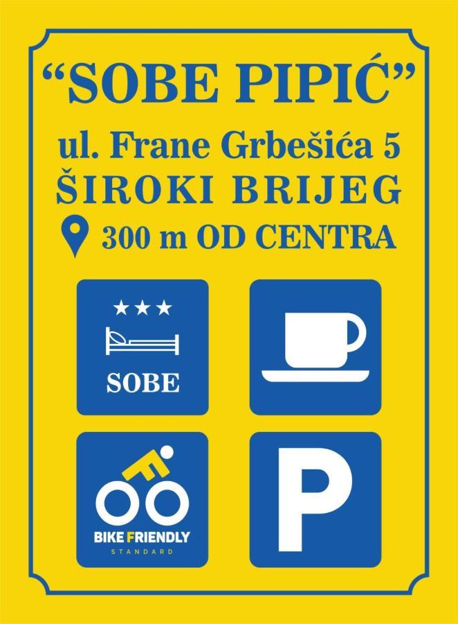 Sobe Pipic Aparthotel Široki Brijeg Екстериор снимка
